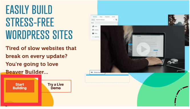 Builder- click on ‘Start building Builder- click on ‘Start building