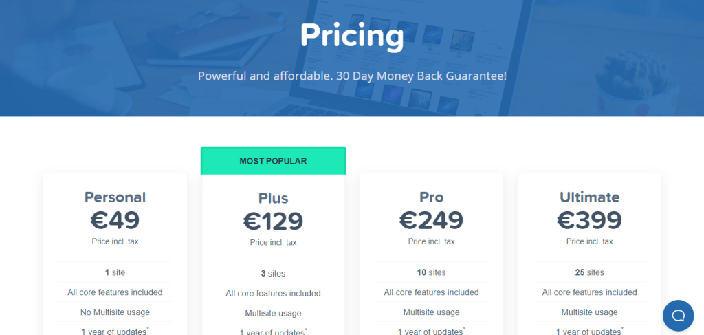 AAWP- Pricing page