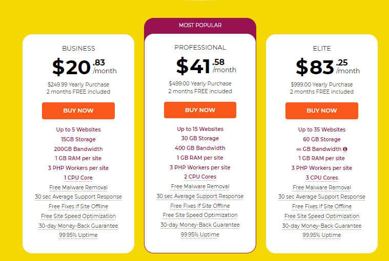 WPX - Pricing Plan