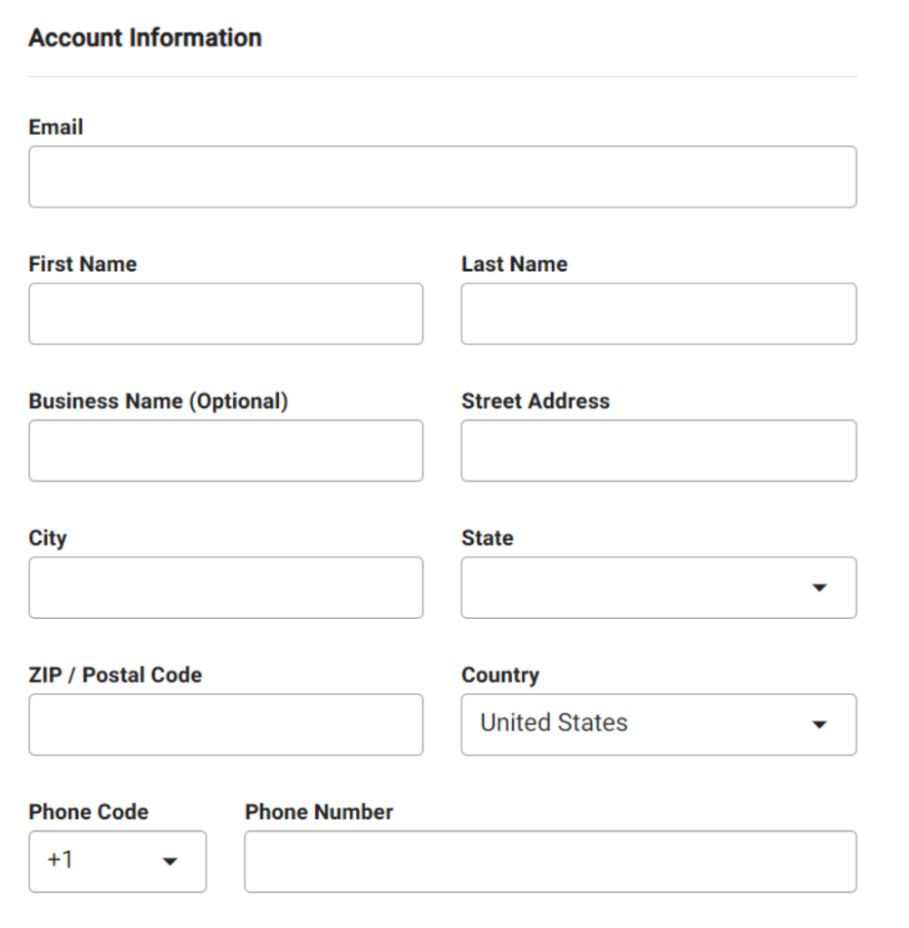 Account Information 